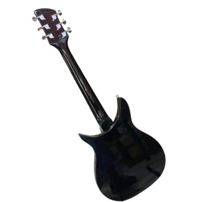 Custom Nova Jetglo Black 325 Lennon 6 String Electric Guitar - Image 7