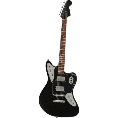 Custom Regent Black Jaguar Kurt Cobain Finish Electric Guitar Rosewood Fretboard - Image 2