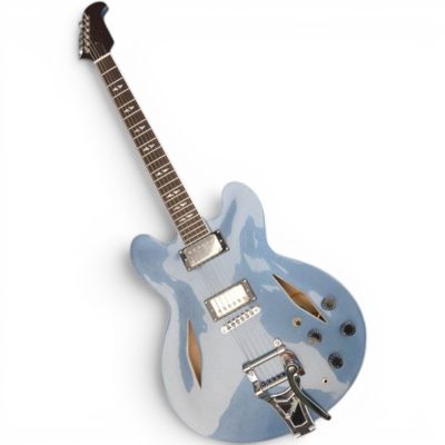 Custom Crown DG335 Dave Grohl Pelham Blue Diamond Bigsby Tremolo Guitar - Image 5