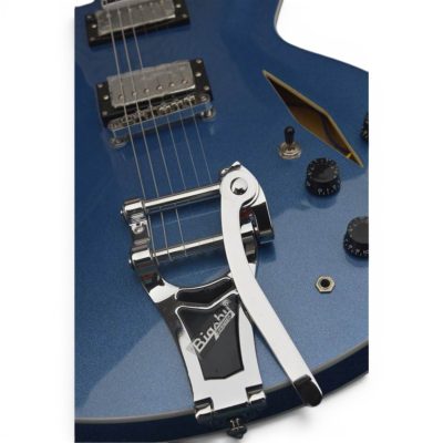 Custom Crown DG335 Dave Grohl Pelham Blue Diamond Bigsby Tremolo Guitar - Image 9