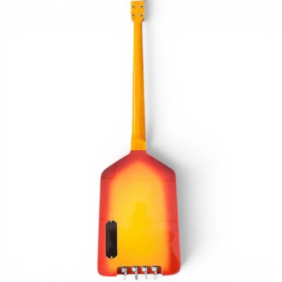 Custom Forge Jack Daniels Bottle Shape Tone Sunburst Finish 4 String Headless Bass - Image 5