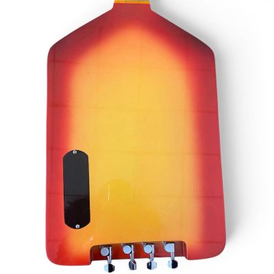 Custom Forge Jack Daniels Bottle Shape Tone Sunburst Finish 4 String Headless Bass - Image 9