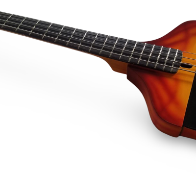 Custom Forge Jack Daniels Bottle Orange Black Finish 4 String Headless Bass - Image 5