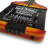 Custom Forge Jack Daniels Bottle Orange Black Finish 4 String Headless Bass