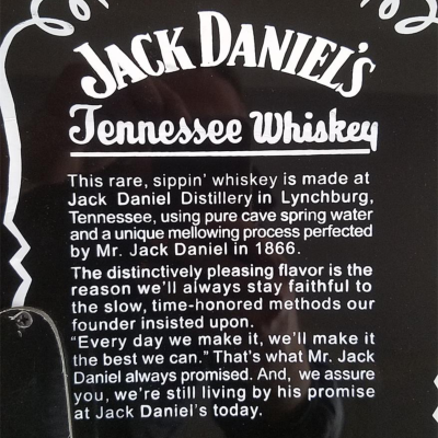 Custom Forge Jack Daniels Bottle Orange Black Finish 4 String Headless Bass - Image 10