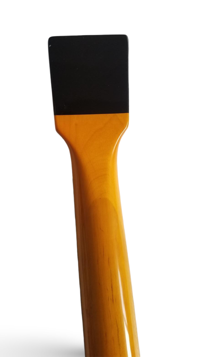 Custom Forge Jack Daniels Bottle Orange Black Finish 4 String Headless Bass - Image 11