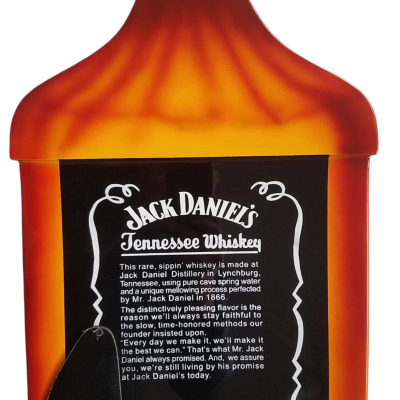 Custom Forge Jack Daniels Bottle Orange Black Finish 4 String Headless Bass - Image 12