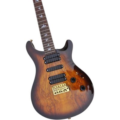 Custom Monarch Mark Black Gold Burst Finish Electric Guitar Mini Toggle Switches - Image 3