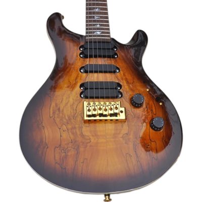 Custom Monarch Mark Black Gold Burst Finish Electric Guitar Mini Toggle Switches