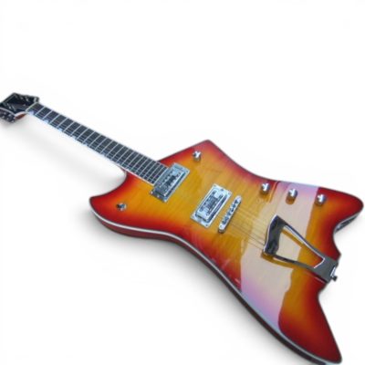 Custom Sovereign Jupiter Thunderbird Billy Bo Firebird Classic Sunburst Flamed Maple Top Electric Guitar - Image 2