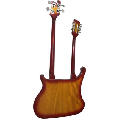 Custom Nova 4003 Rutherford Genesis Double Neck Fireglo 4 String Bass 12 String Guitar - Image 7