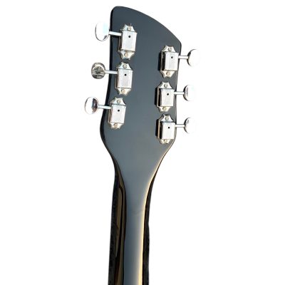 Custom Nova Black Jetglo 325C64 21 Inch Scale Length 6 String Padauk Wood Fretboard Guitar - Image 5