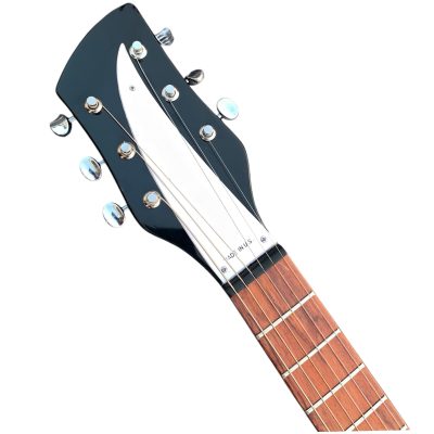 Custom Nova Black Jetglo 325C64 21 Inch Scale Length 6 String Padauk Wood Fretboard Guitar - Image 7