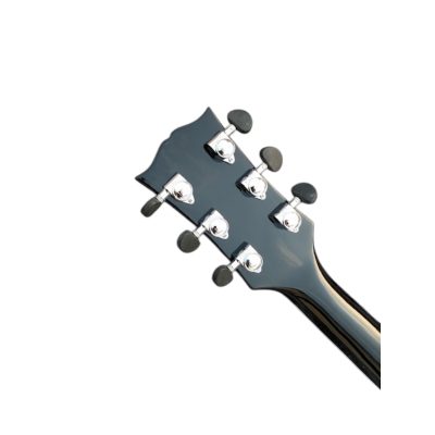 Custom Crown Byrdland Classic Black Fhole Florentine Cutaway Guitar - Image 5