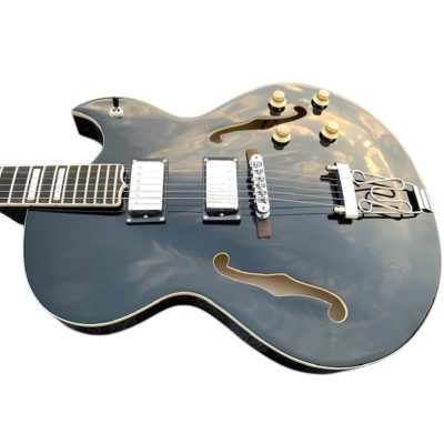 Custom Crown Byrdland Classic Black Fhole Florentine Cutaway Guitar - Image 10
