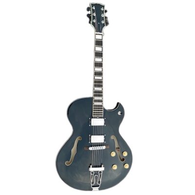 Custom Crown Byrdland Classic Black Fhole Florentine Cutaway Guitar - Image 11