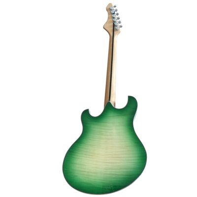 Custom Vesper Trey Fhole Languedoc Eriza Verde Green Burst Bracing Inside Electric Guitar - Image 5