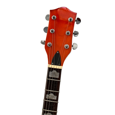 Custom Sovereign G5420T2 Brian Setzer Orange Stain Fhole Guitar - Image 4