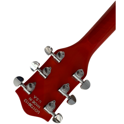 Custom Sovereign G5420T2 Brian Setzer Orange Stain Fhole Guitar - Image 6