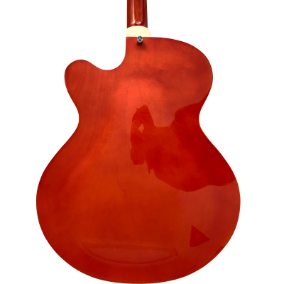 Custom Sovereign G5420T2 Brian Setzer Orange Stain Fhole Guitar - Image 7