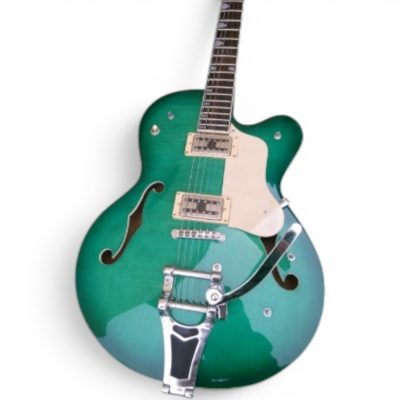 Custom Sovereign Setzer Two Tone Anniversary Green Electromatic Hollow Body Single Cut Bigsby G5420T Guitar