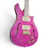 Custom Monarch Santana Bonnie Pink Flamed Maple Top Double Cutaway Guitar Fhole