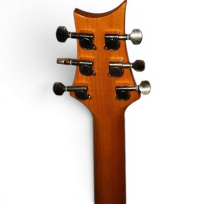 Custom Monarch Santana Yellow Amber Flamed Maple Top Double Cutaway Guitar Fhole - Image 6