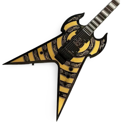 Custom Titan Norse Dragon Bullseye Wylde Floyd Rose Tremolo Electric Guitar - Image 6