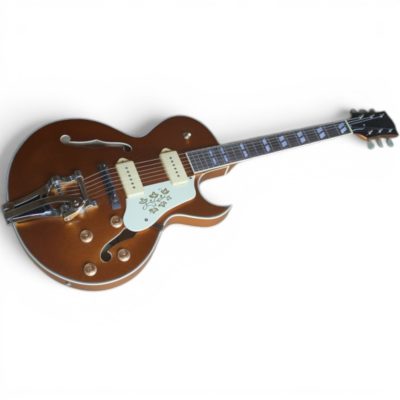 Custom Crown Gold Top Metallic Fhole Floral Scotty ES295 P90 Pickups Hollow Body Bigsby Tremolo - Image 7
