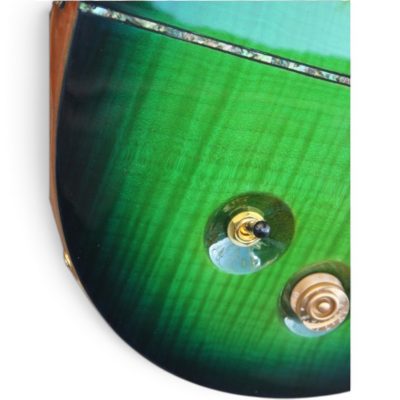 Custom Monarch Santana Emerald Green Burst Electric Guitar - Image 4