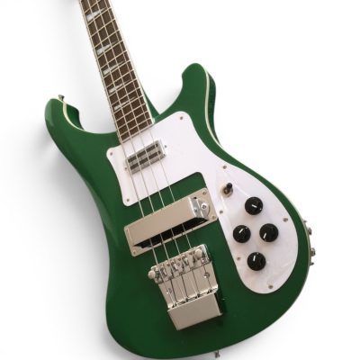 Custom Nova 4003 Green 4 String Bass White Pickguard