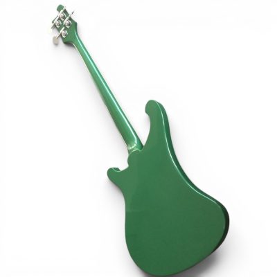 Custom Nova 4003 Green 4 String Bass White Pickguard - Image 8