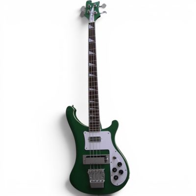 Custom Nova 4003 Green 4 String Bass White Pickguard - Image 9