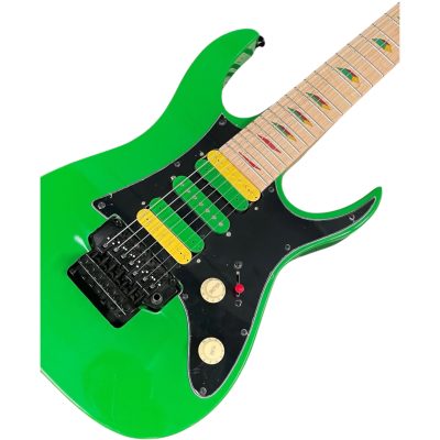 Custom Axis Vai Green Jem Floyd Rose Tremolo 7 String Electric Guitar - Image 9