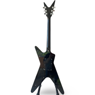 Custom Tempest ML Cracked Mirror Shattered Glass Dimebag Flying V Floyd Rose Tremolo Guitar - Image 5
