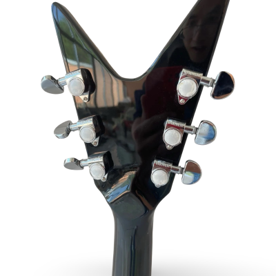 Custom Tempest ML Cracked Mirror Shattered Glass Dimebag Flying V Floyd Rose Tremolo Guitar - Image 6