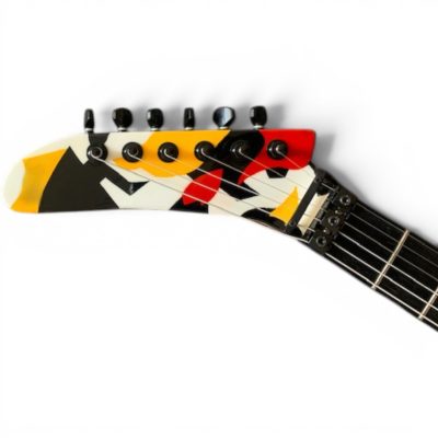 Custom Obsidian George Lynch Ebony Fretboard Kamikaze Floyd Rose Tremolo Kanji Electric Guitar - Image 6
