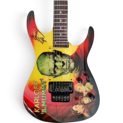 Custom Obsidian Karloff Mahogany Wood Body Mummy Kirk Hammett Electric Guitar