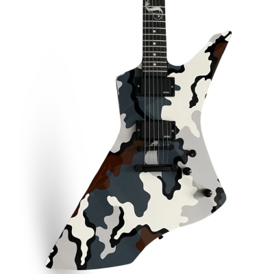 Custom Obsidian Hetfield Snakebyte Kuiu Camo Finish Electric Guitar
