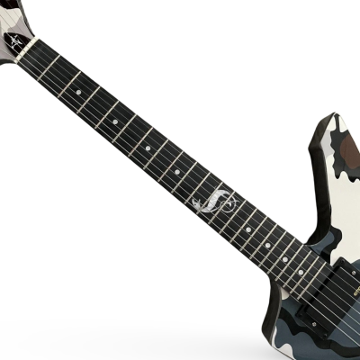 Custom Obsidian Hetfield Snakebyte Kuiu Camo Finish Electric Guitar - Image 5