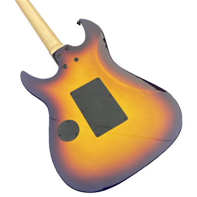 Custom Obsidian George Lynch Sunburst Tiger Graphics 6 String Electric Guitar - Image 5