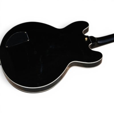 Custom Crown ES335 BB King Lucille Ebony Black Graphic 6 String Electric Guitar - Image 4