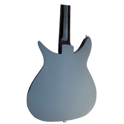 Custom Nova Black Jetglo 325C64 21 Inch Scale Length 6 String Rosewood Fretboard Guitar - Image 2