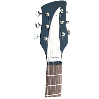 Custom Nova Black Jetglo 325C64 21 Inch Scale Length 6 String Rosewood Fretboard Guitar - Image 5