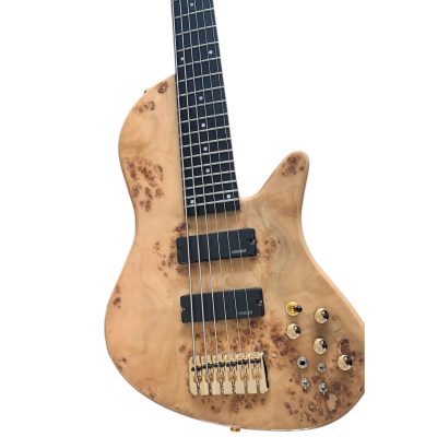 Custom Solis Imperial Natural Birdseye 4 String Bass
