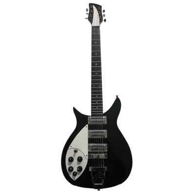 Custom Nova Jetglo Black 325 Electric Guitar Ebony Fretboard Left Handed