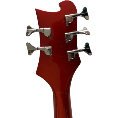 Custom Nova 4003 Ruby Red Pearl 5 String Bass Maple Fretboard - Image 5