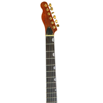 Custom Regent Fhole Translucent Orange Stain Paul Waller Masterbuilt Bigsby Guitar - Image 4