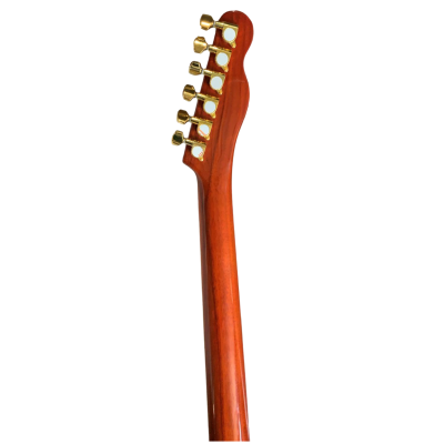 Custom Regent Fhole Translucent Orange Stain Paul Waller Masterbuilt Bigsby Guitar - Image 7