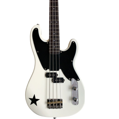 Custom Regent Mike Dirnt Olympic White 4 String Precision Bass Rosewood Fretboard